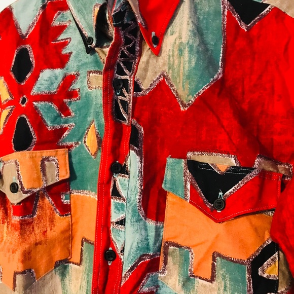 Vintage Wrangler Cowboy Cut Regular Fit 15 1/2-34 - Picture 2 of 5